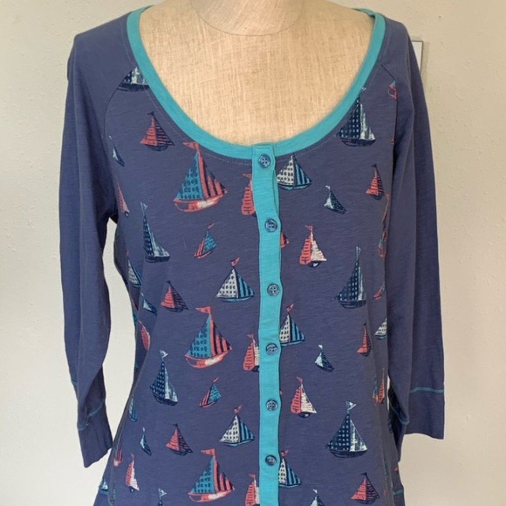 Paradise Shores sail boat shirt - XL